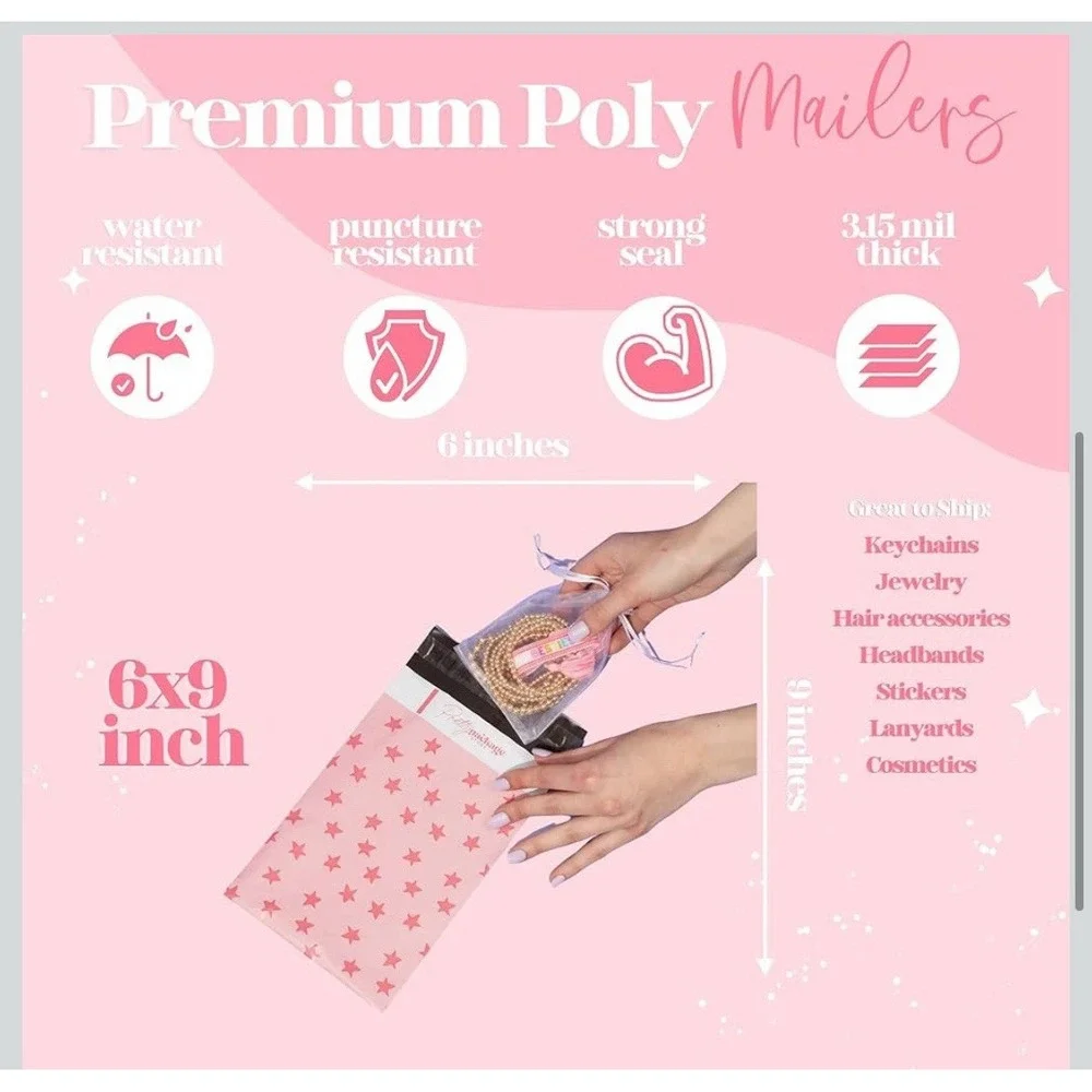 Designer Poly Mailer Variety Pack Heavy Duty Waterproof Self Seal Shipping Bags